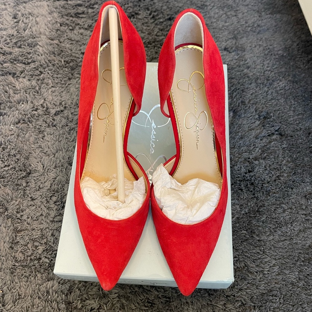 Jessica Simpson heels in great condition. Have worn them twice.